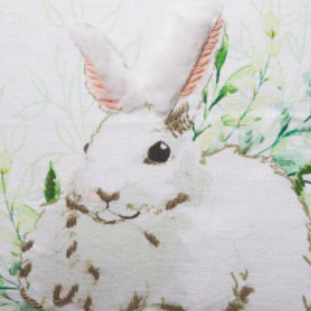 Decorative Pillows Oversized Farmhouse Bunny Blessed Set of TWO Size 20" X 20" - Picture 9 of 11